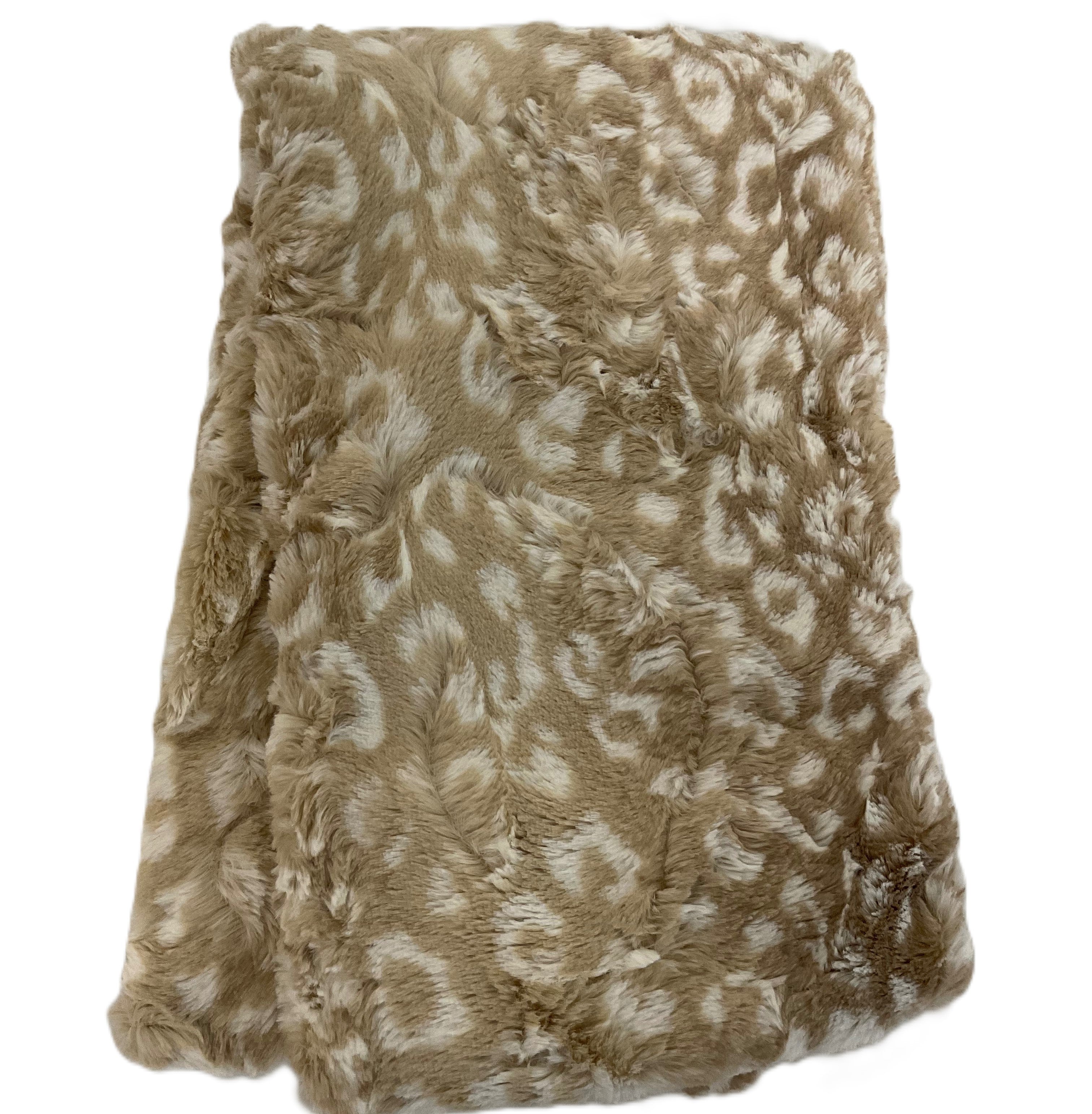 Heatable Therapy Spa Wrap- Lux Ocelot Biscotti Fur