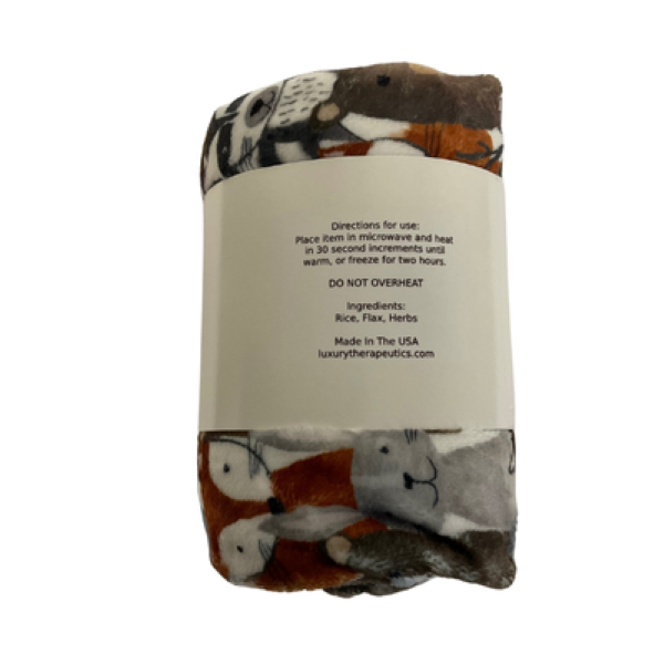 Heatable Therapy Spa Wrap- Lux Woodland Friends