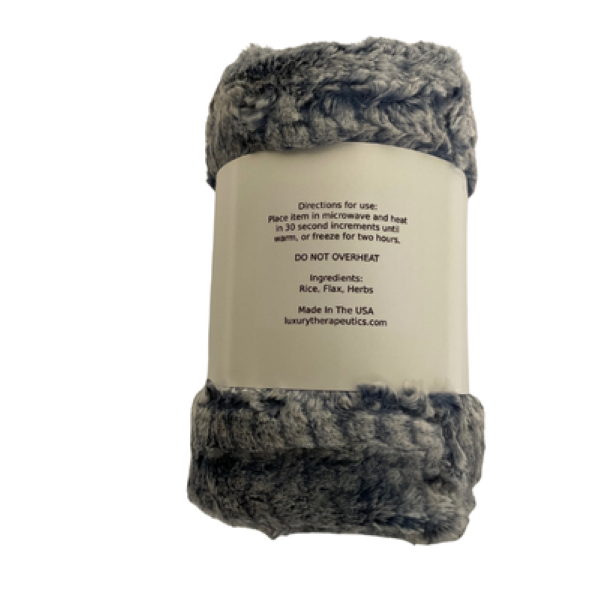 Heatable Therapy Spa Wrap- Lux Feathers Sky Fur