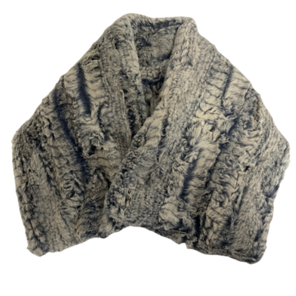 Heatable Therapy Spa Wrap- Lux Feathers Sky Fur