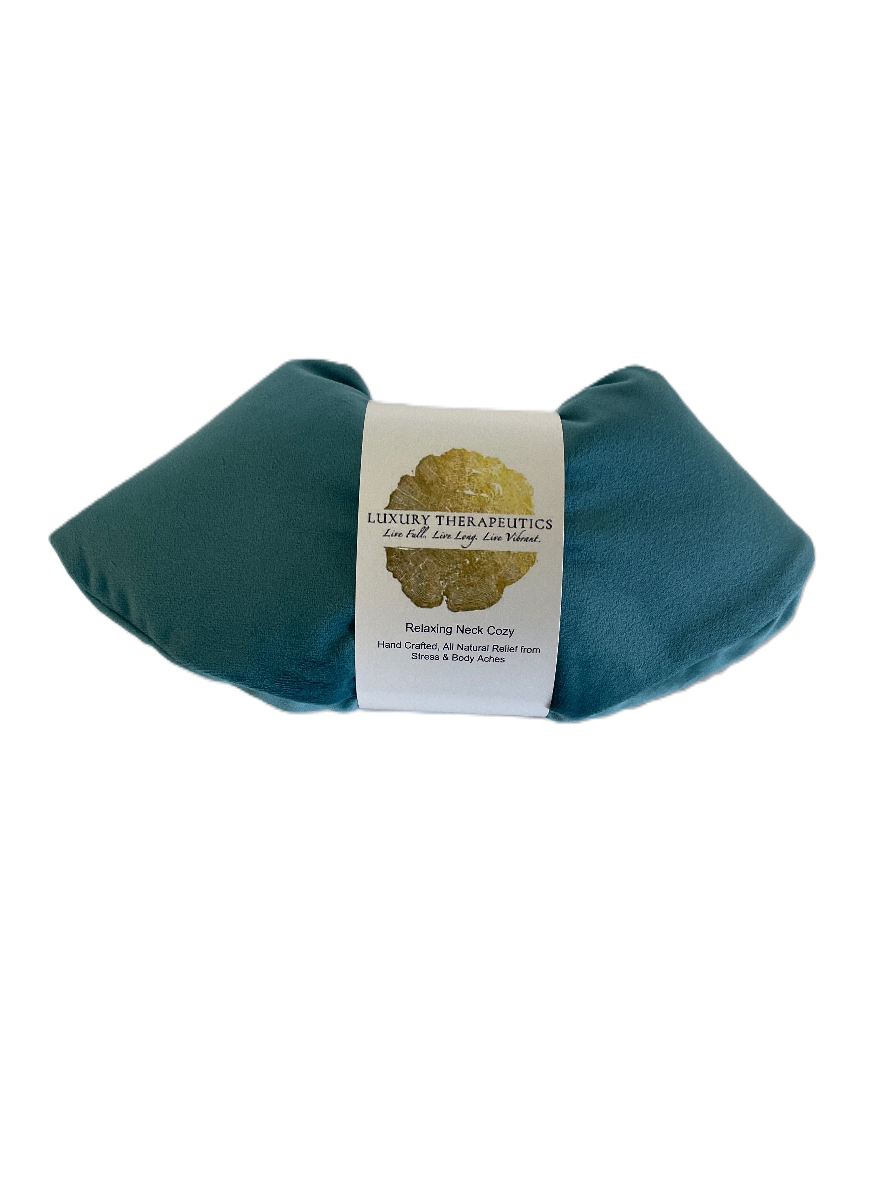 Relaxing Heatable Neck Cozy- Como Teal
