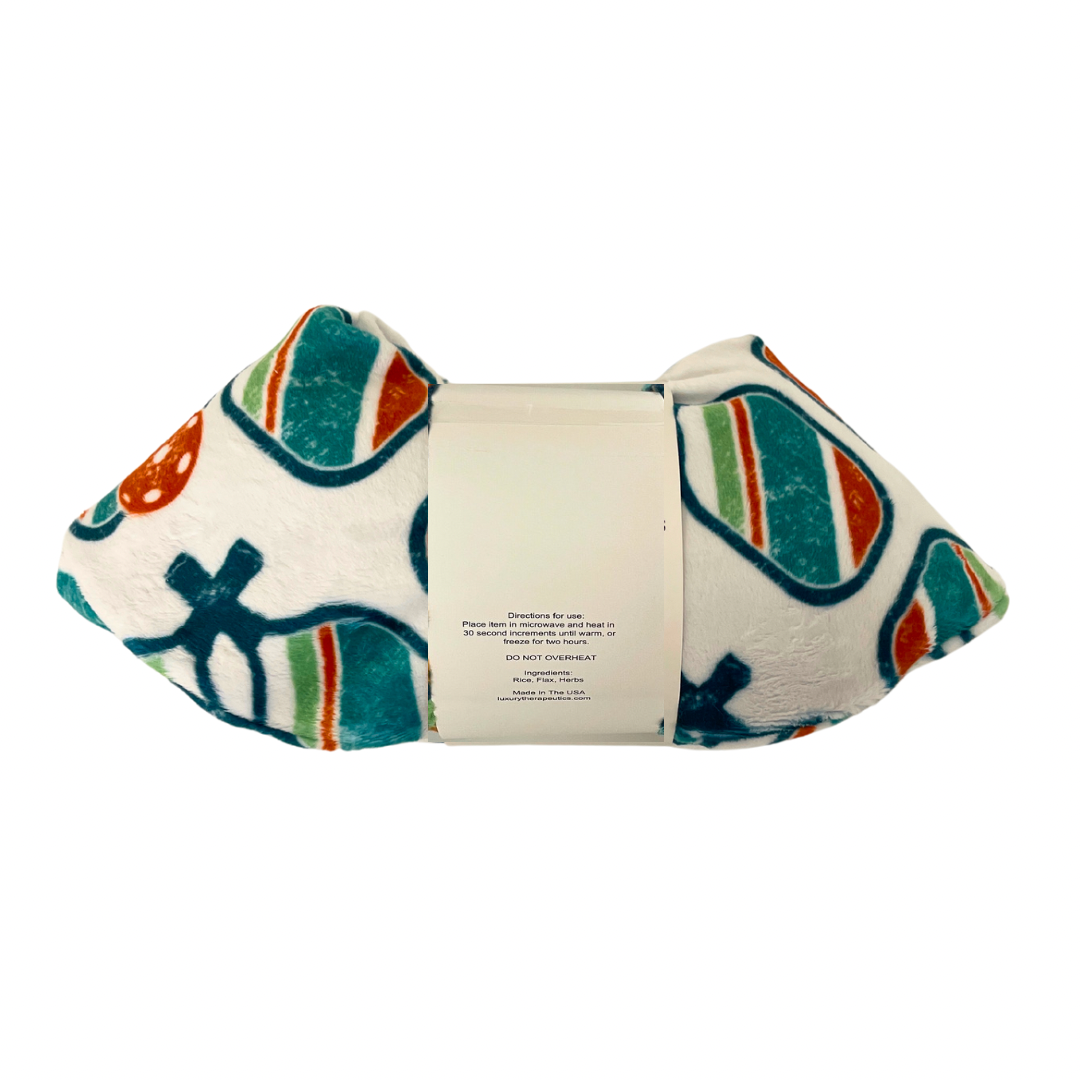 Relaxing Heatable Neck Cozy- Pickleball White