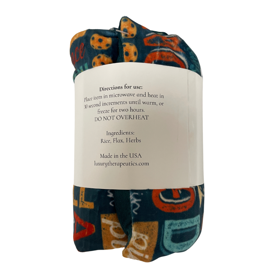 Heatable Therapy Spa Wrap- Pickleball Navy/Teal