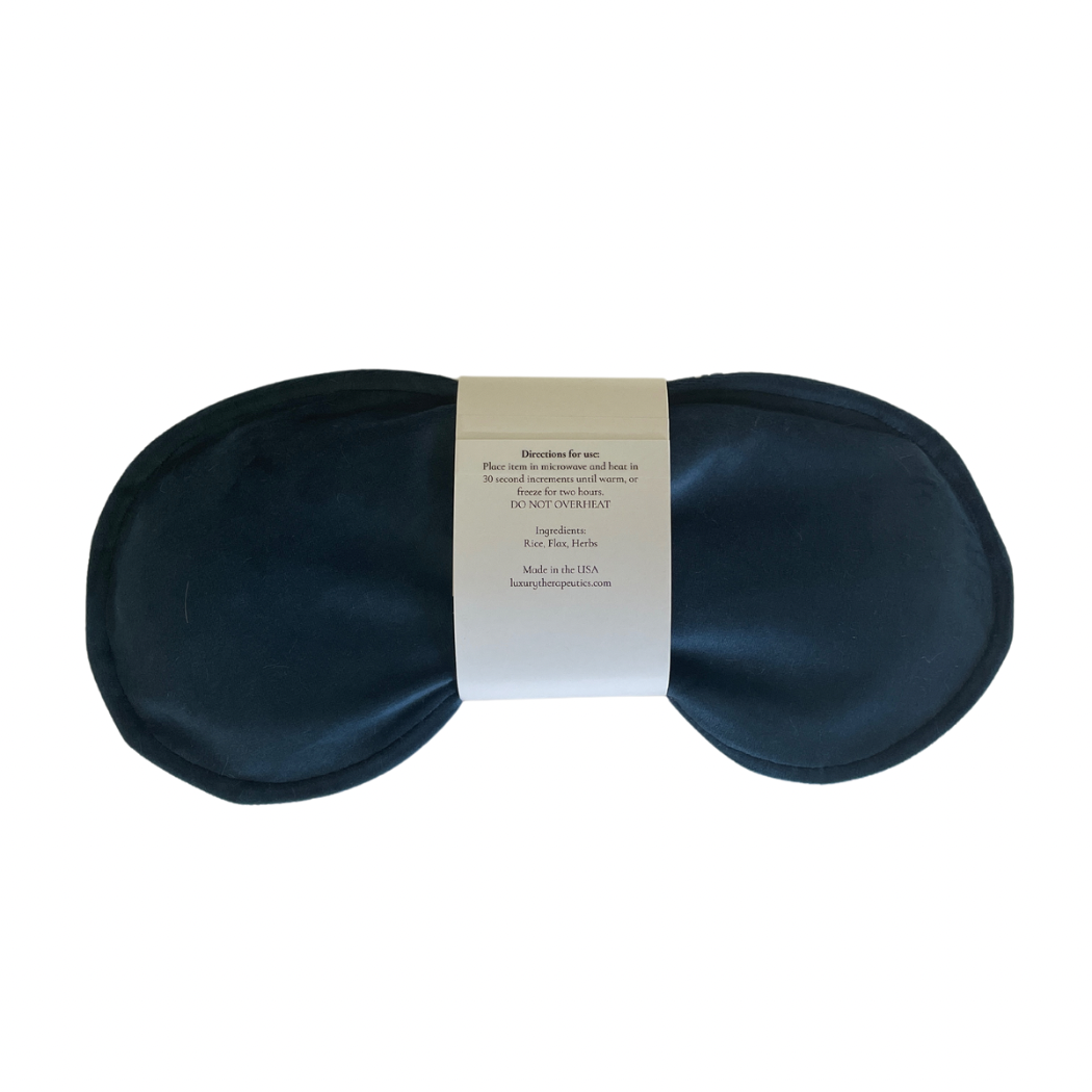 Soothing Eye Pillow w/ Removable Cover- Borneo- Navy
