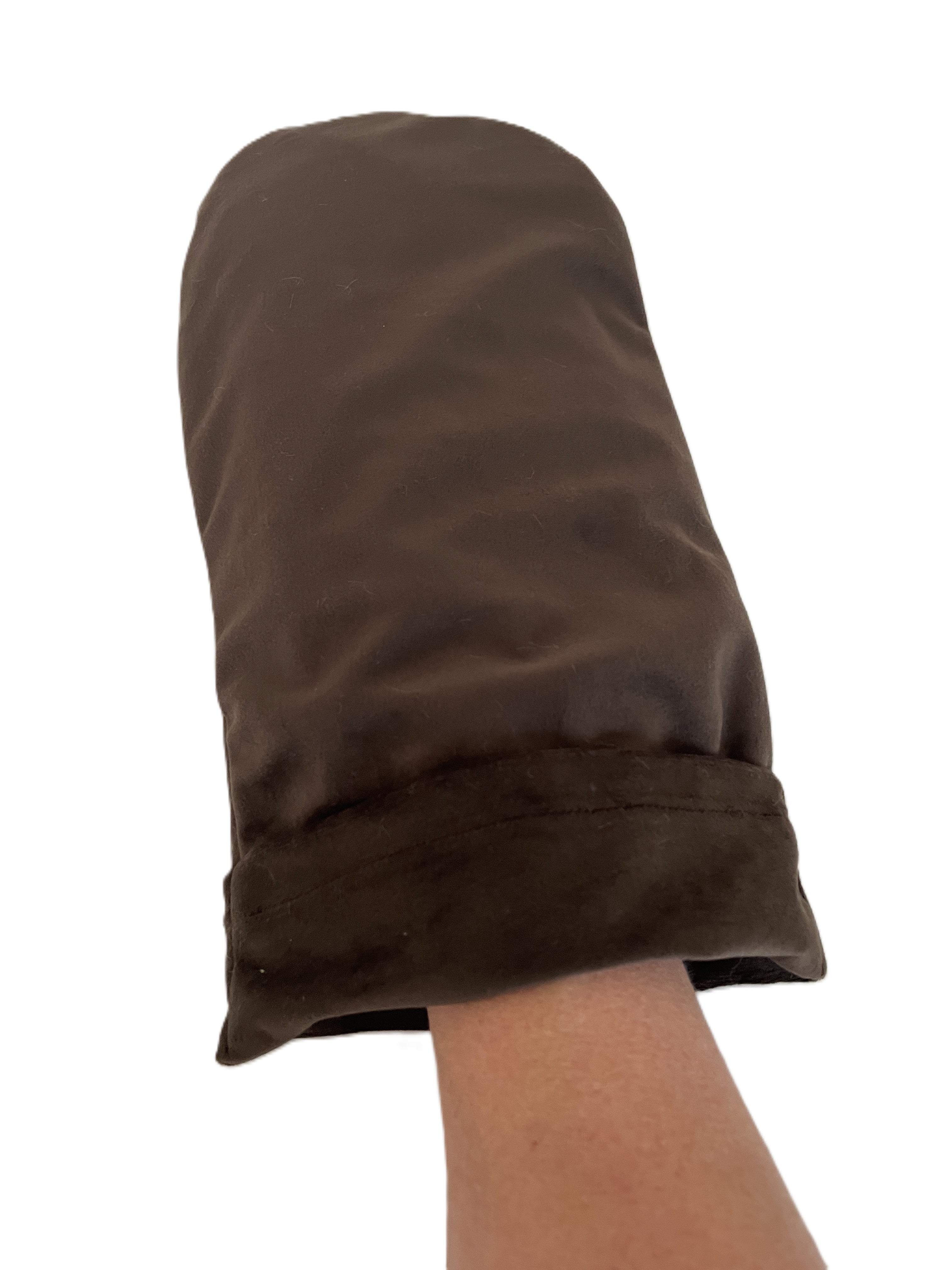 Heatable Luxury Spa Mitts- Lux Como Chocolate