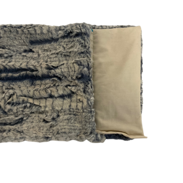 Heatable Therapy Spa Wrap- Lux Feathers Sky Fur