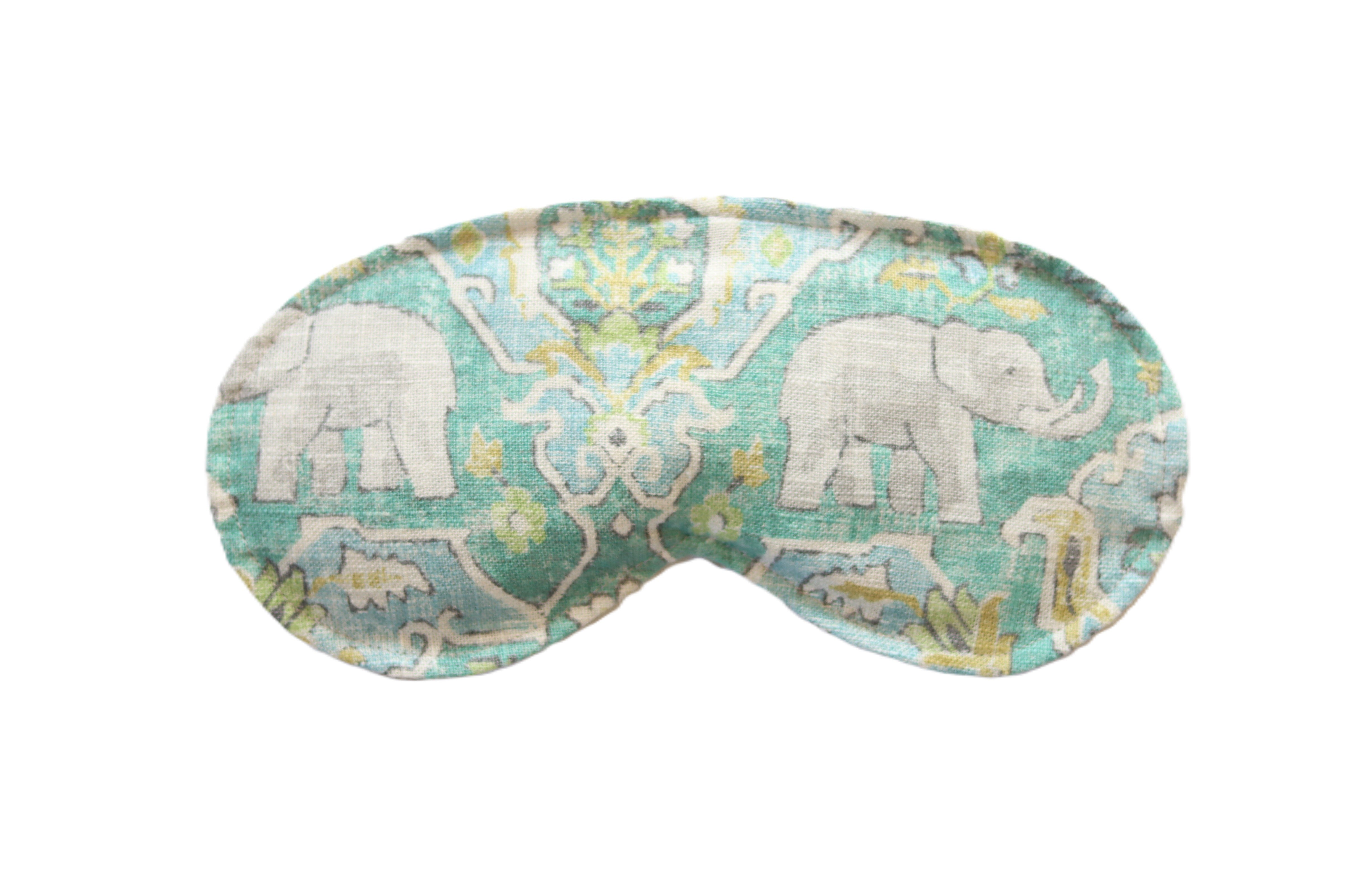 Soothing Eye Pillow w/ Removable Cover- Elephant Safari