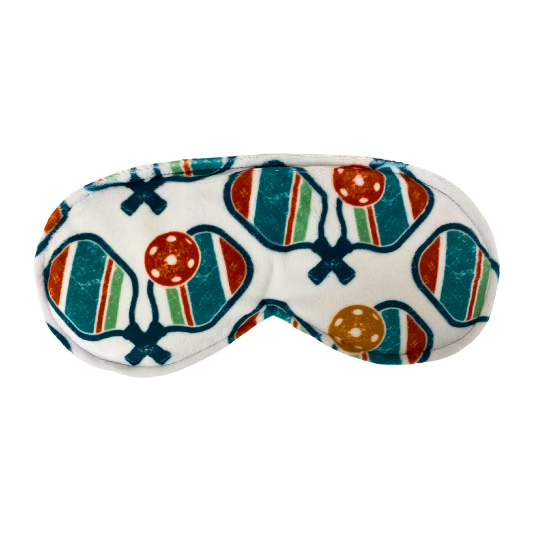 Soothing Eye Pillow w/Removable Cover- Pickleball White