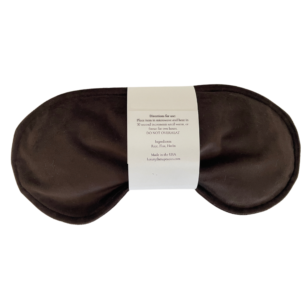 Soothing Eye Pillow w/ Removable Cover- Como Chocolate