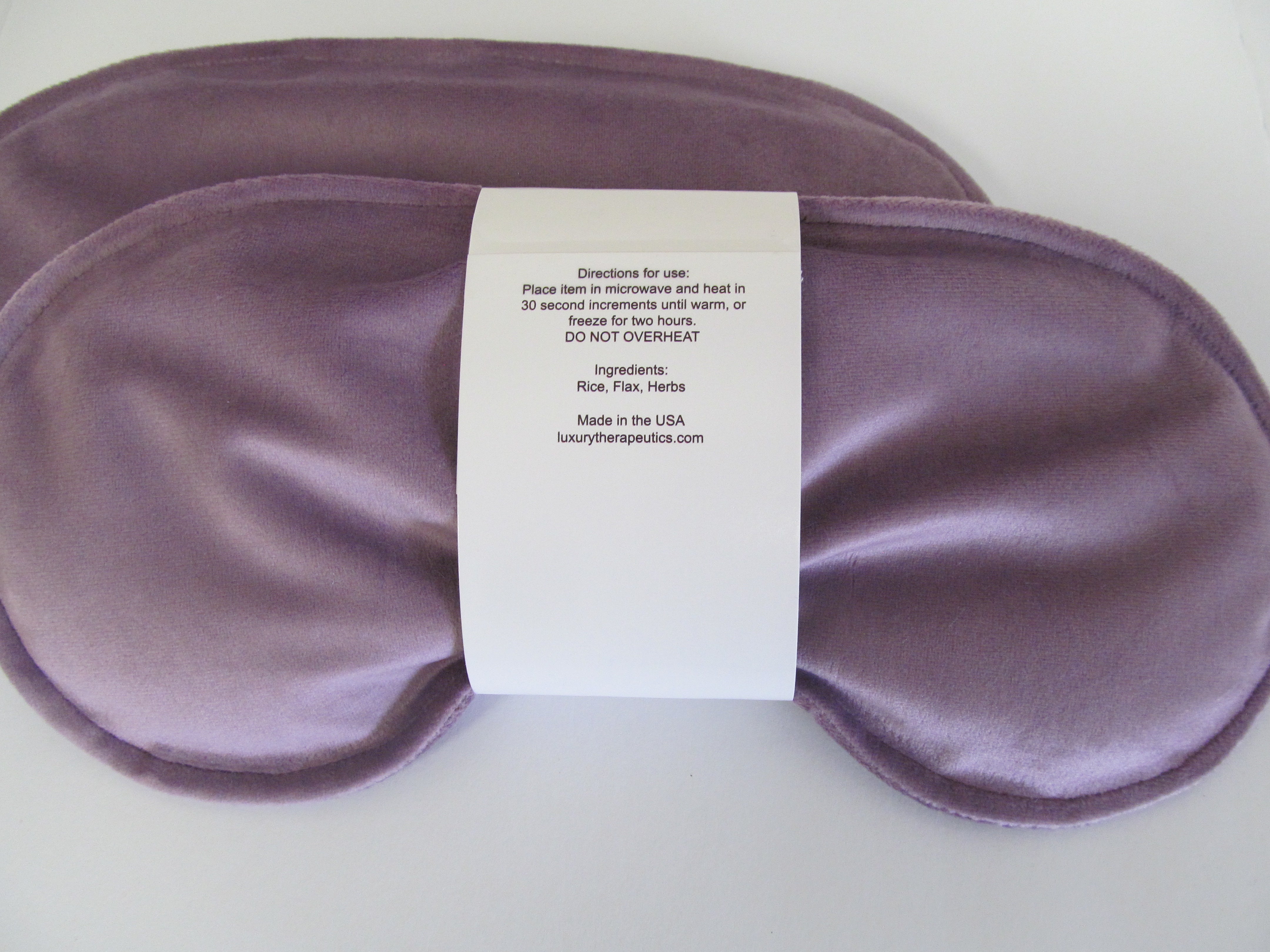 Soothing Eye Pillow w/ Removable Cover- Como Lavender