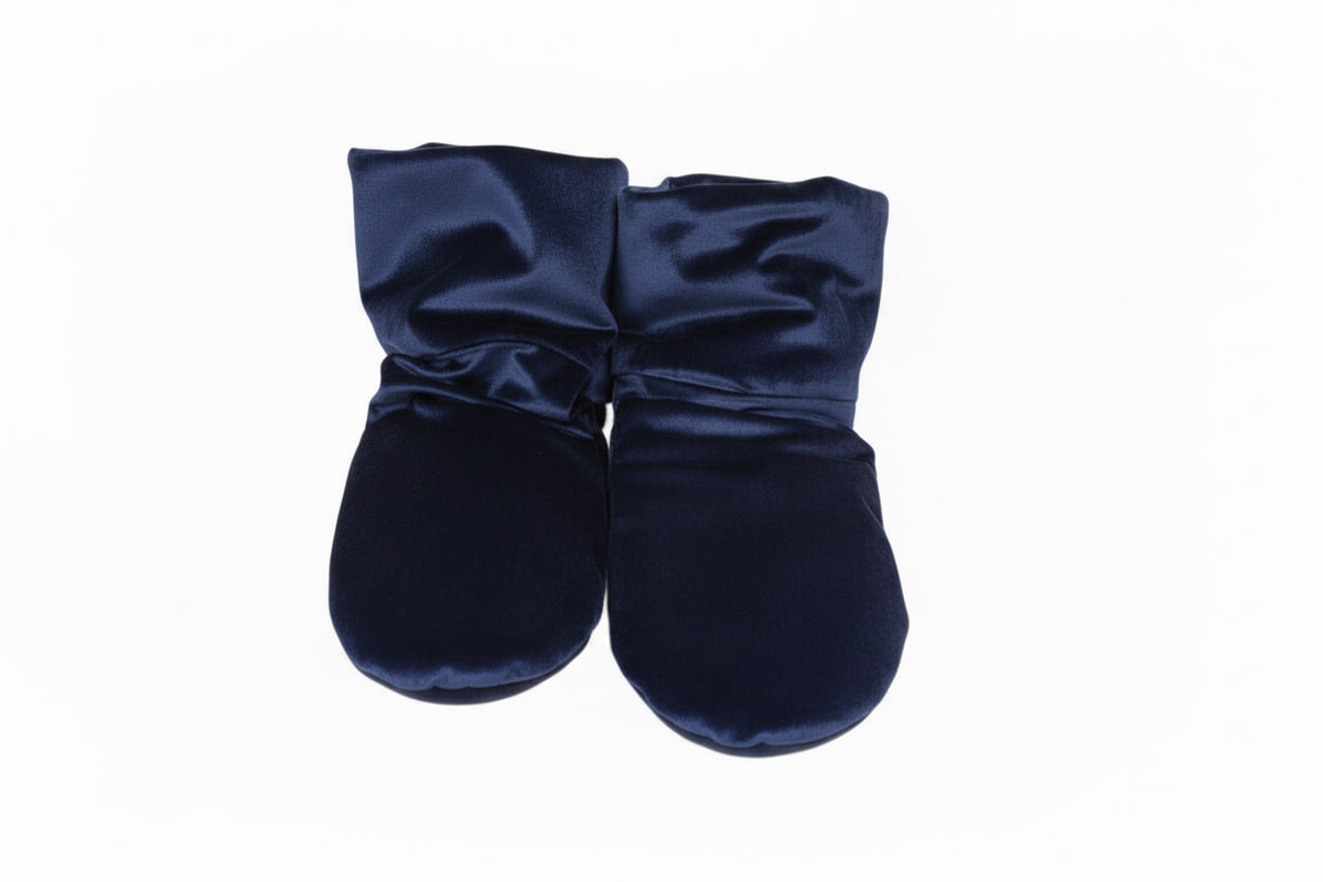 Heatable Luxury Spa Booties - Lux Como Navy